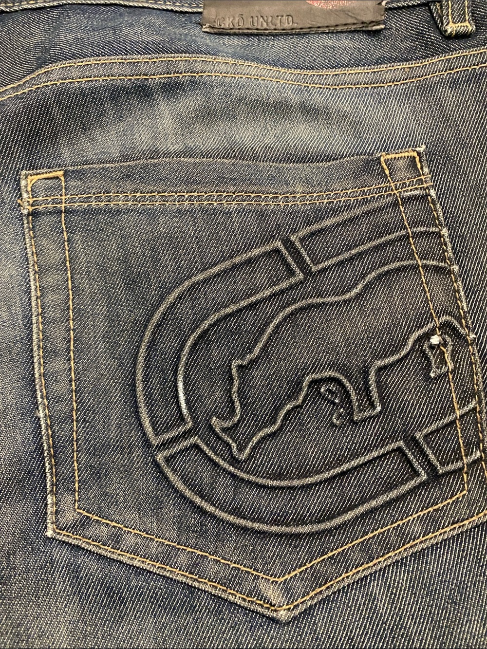 Vintage Ecko Unltd Slim Straight Jeans Blue 34 x 29 *read